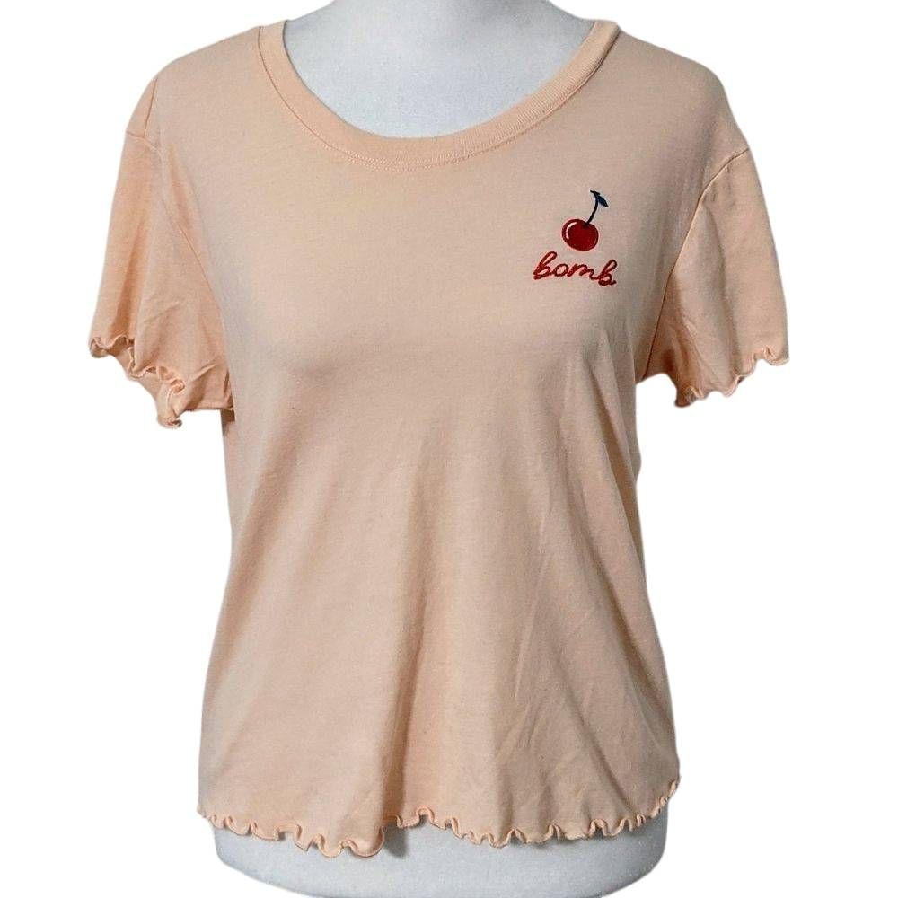 Love Tribe Cherry Bomb Light Pink T-Shirt Size Medium The Runaways Tee